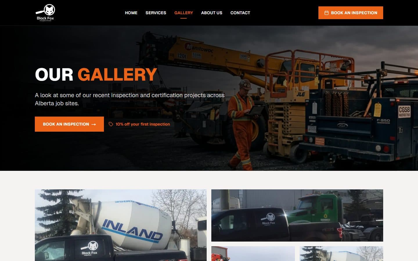 Gallery of inspection work