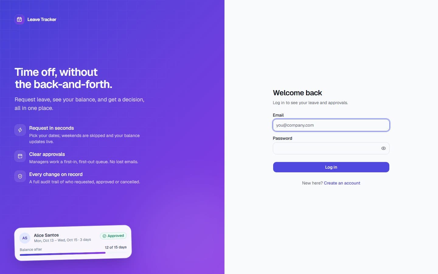 Sign-in page (live site)